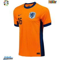 Nederland Joey Veerman #16 Hjemmedrakt EM 2024 Kortermet